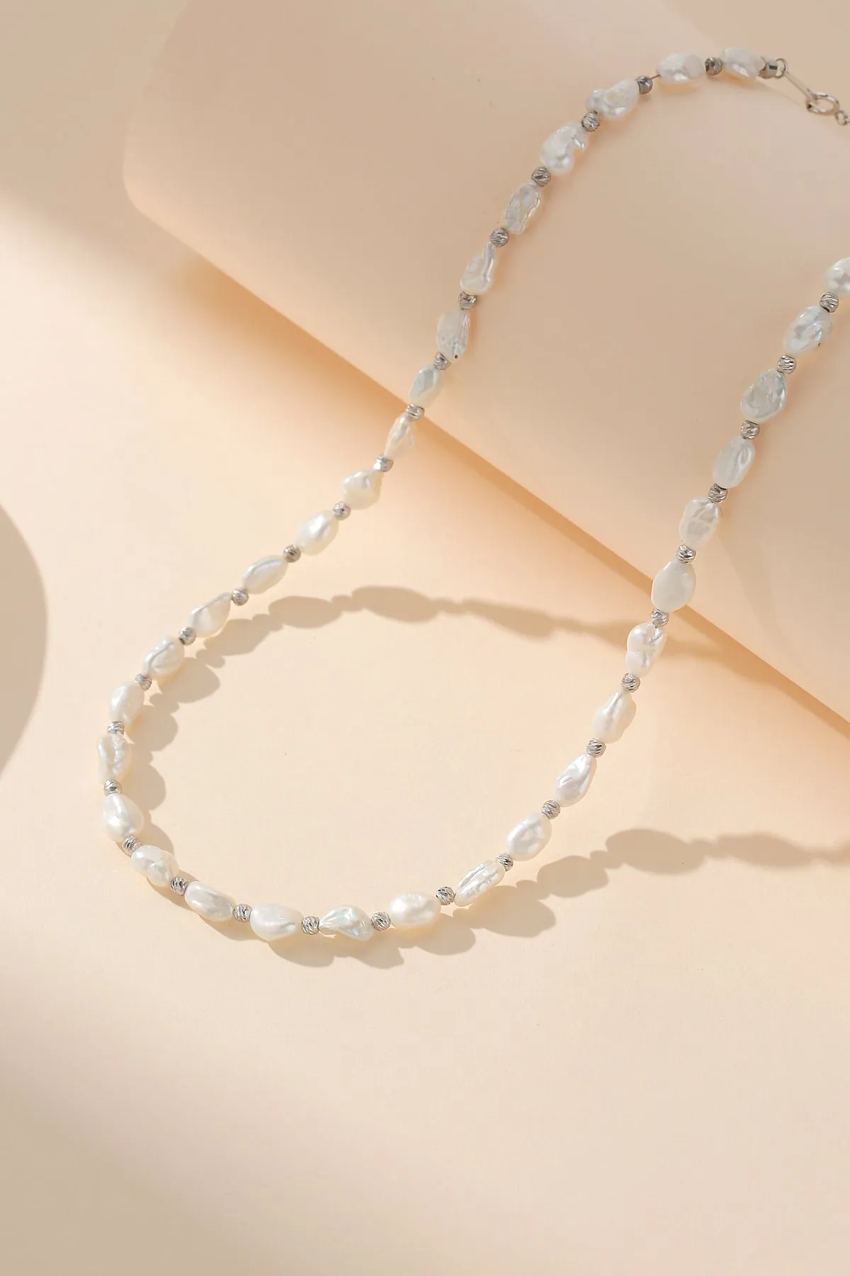 4-6mm Freshwater Keshi Pearl Necklace and Bracelet Set