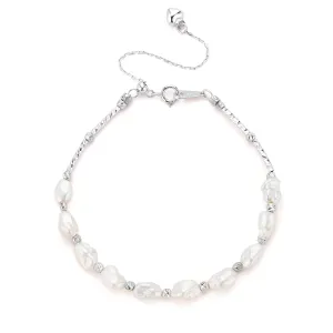 4-6mm Freshwater Keshi Pearl Necklace and Bracelet Set