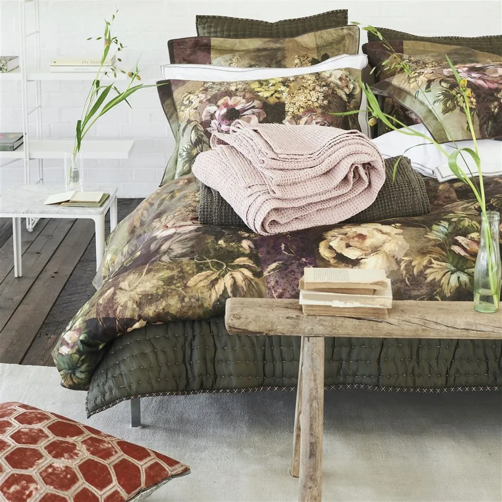 Alba Blossom Cotton Blanket by Designers Guild