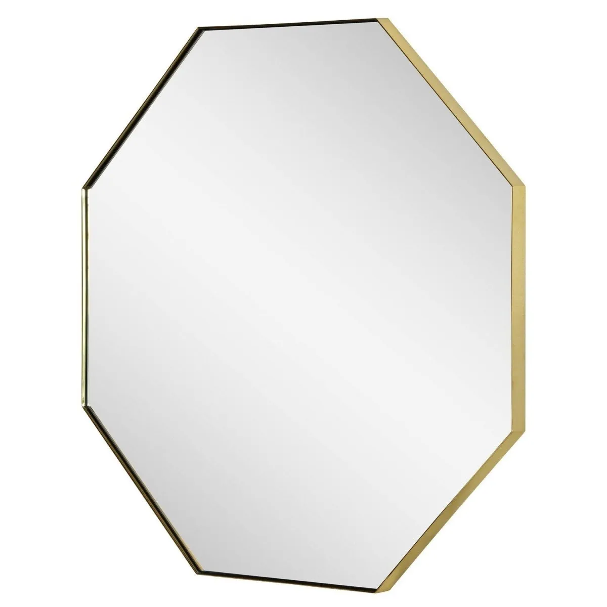 Burnished Brass Octagonal Wall Mirror by Mirror Home