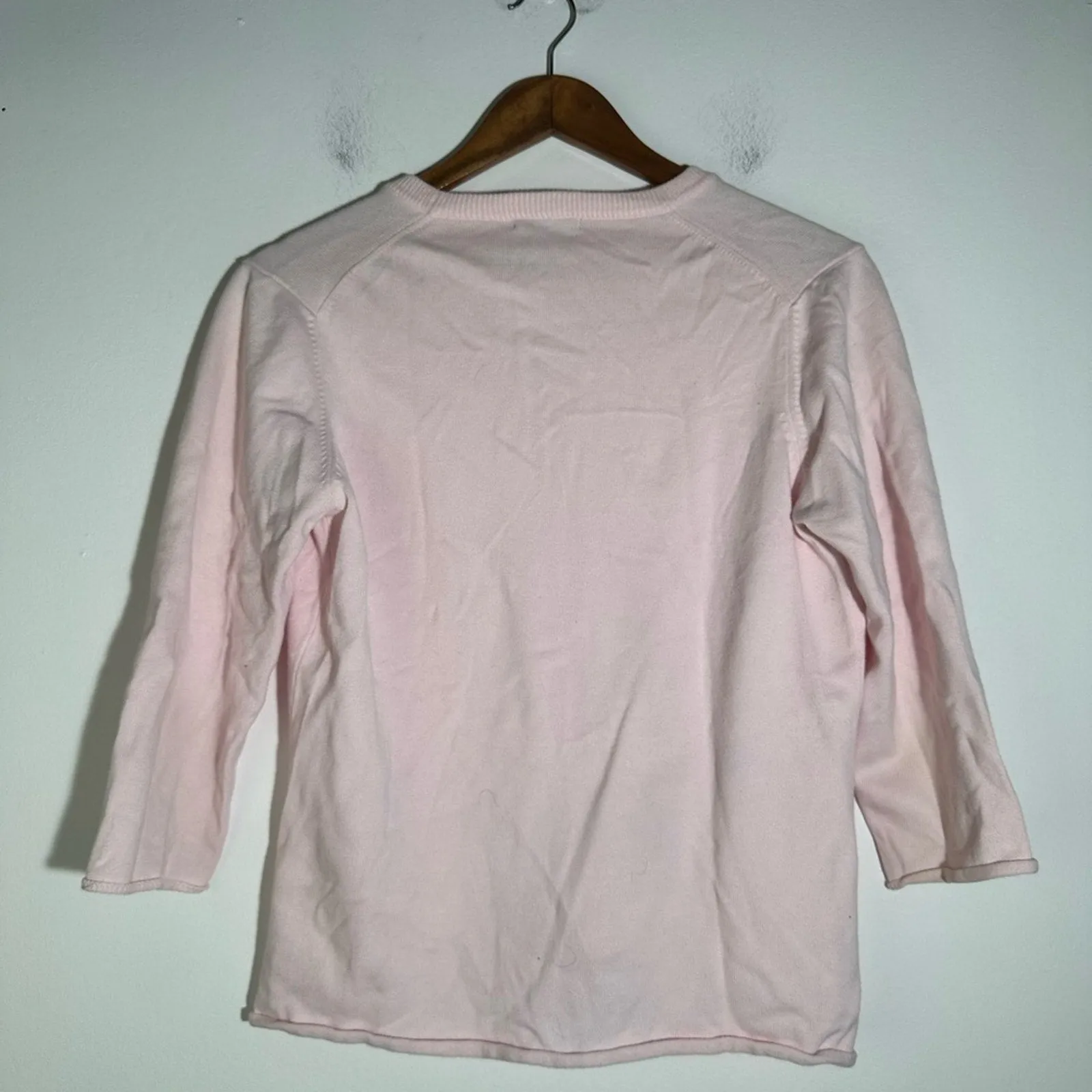 GAP Pink Relaxed Button Down Cardigan