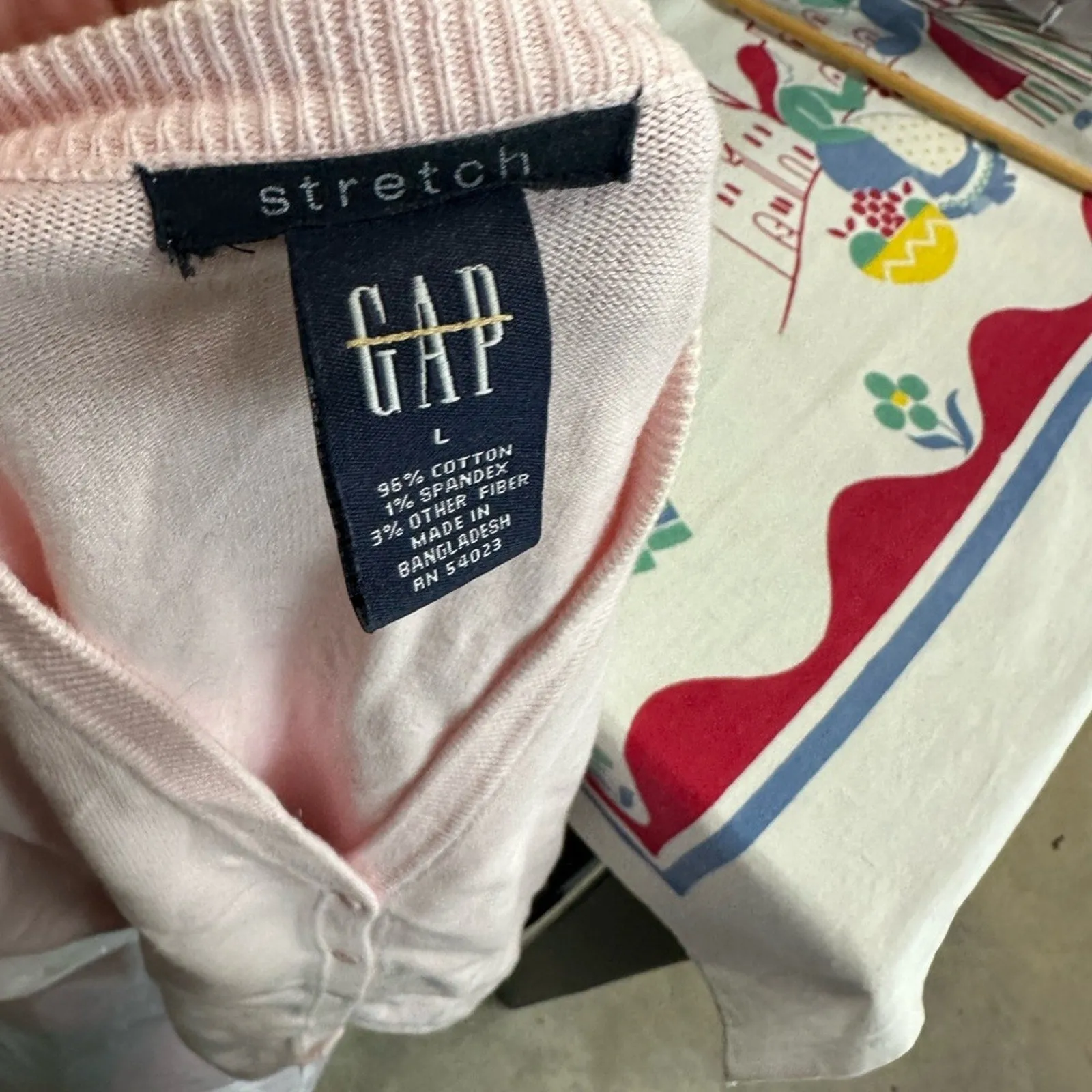 GAP Pink Relaxed Button Down Cardigan