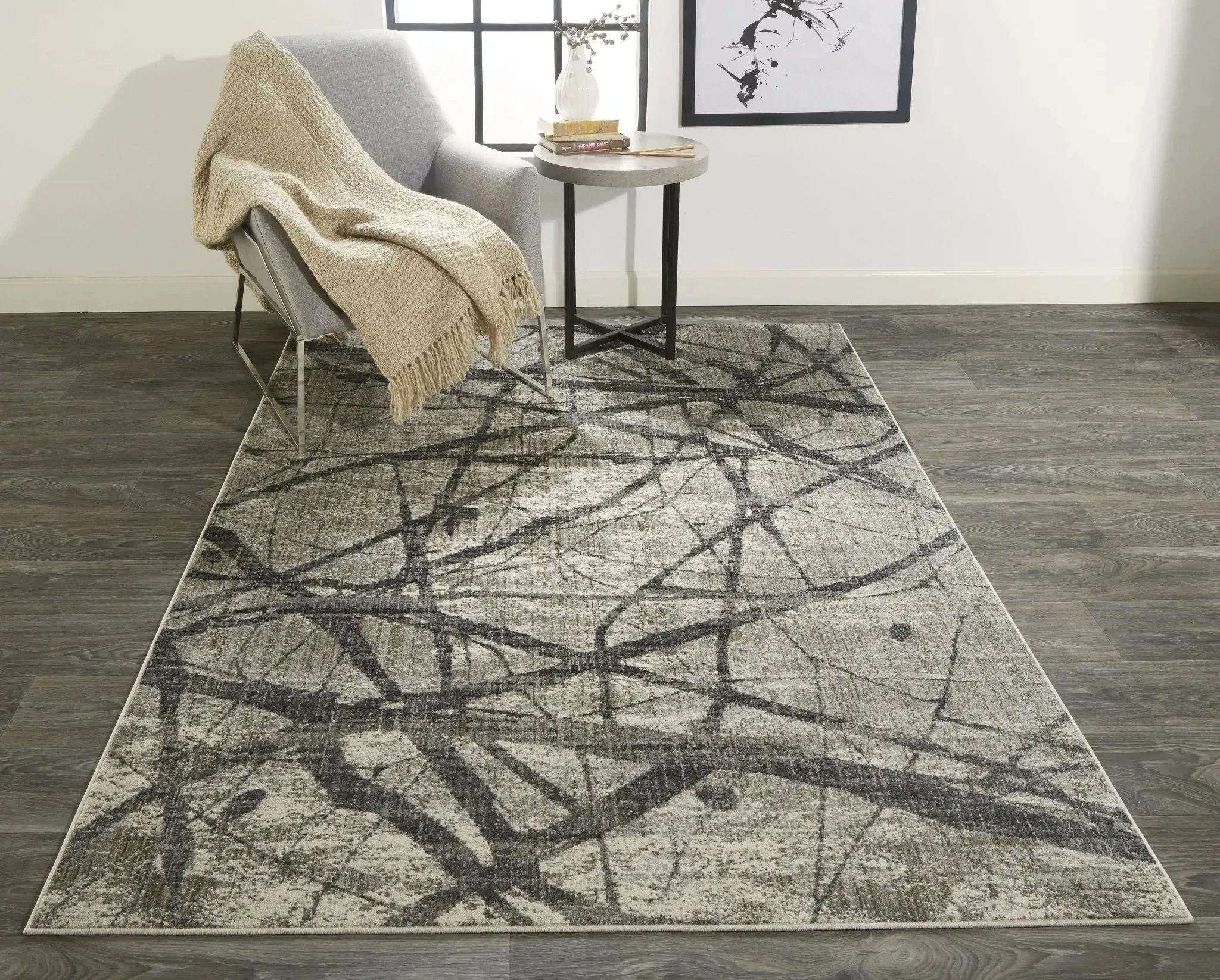 Kano 8643877F Charcoal/Grey Rug