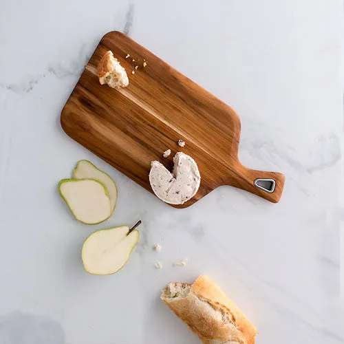 NATURAL TEAK CUTTING AND SERVING BOARD