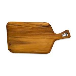 NATURAL TEAK CUTTING AND SERVING BOARD