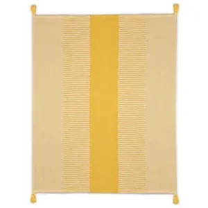 Radial 80281GFW Gold Finch/White Throw White
