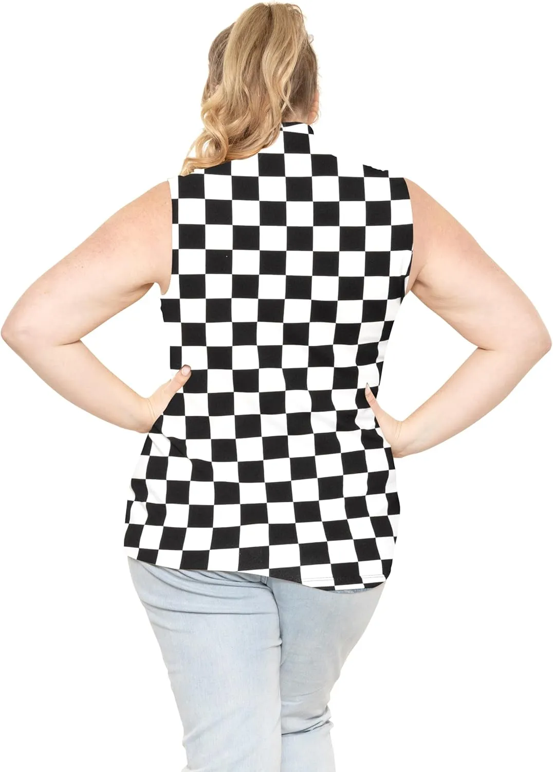 STRETCH IS COMFORT Women's Plus Oh So Soft Sleeveless Mock Neck Top - Perfectly Stylish, Cozy Essential for Everyday XS-5XL